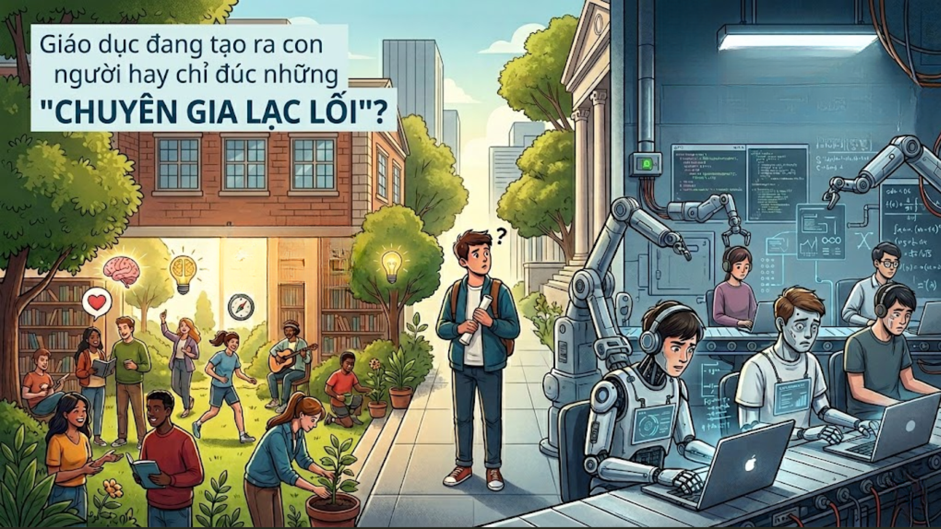 Giáo dục đang tạo ra con người hay chỉ đúc những "chuyên gia lạc lối"?